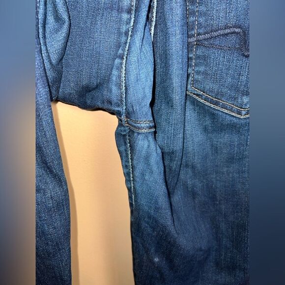 7 for All Mankind Size 29 Distressed Ankle Guenevere Cropped Jeans - Picture 7 of 8